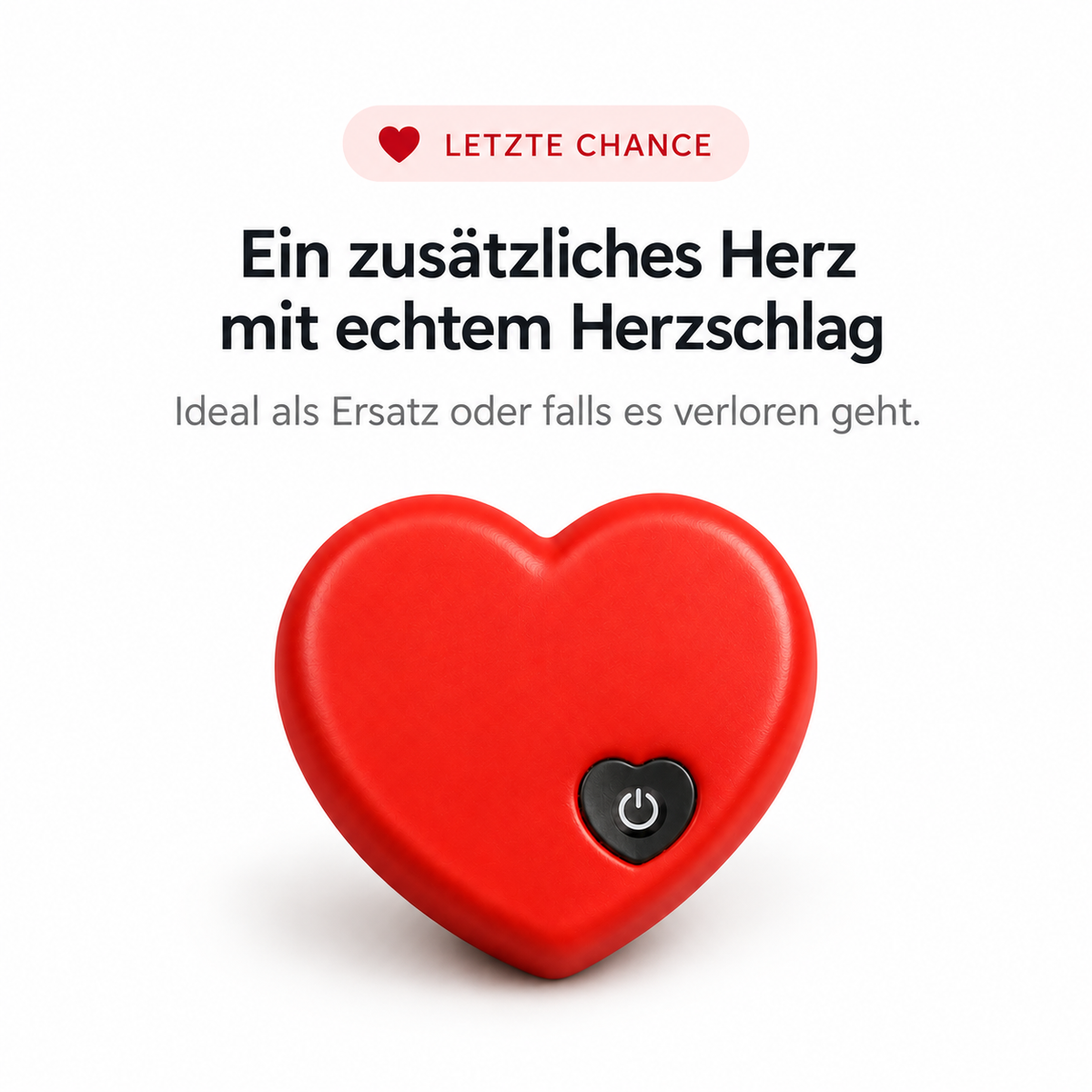 Herz mit echtem Herzschlag